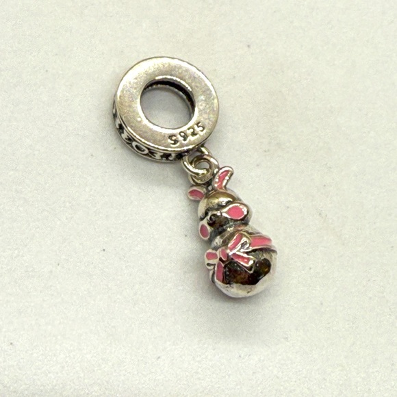 Tiny Sterling Silver Bunny Charm – Springtime & Easter Accent - Picture 1 of 7